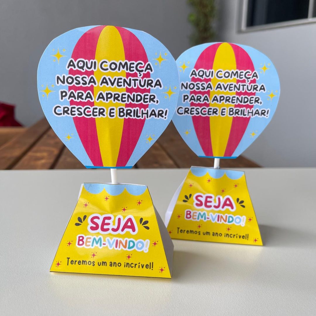 Lembrança Volta às Aulas - Porta Pirulito Balão