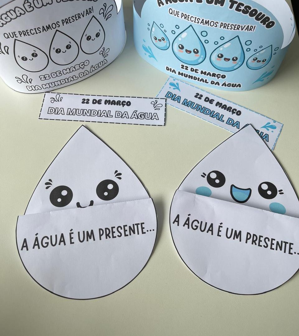 Kit Dia Mundial da Água – Atividade Interativa e Coroa Temática