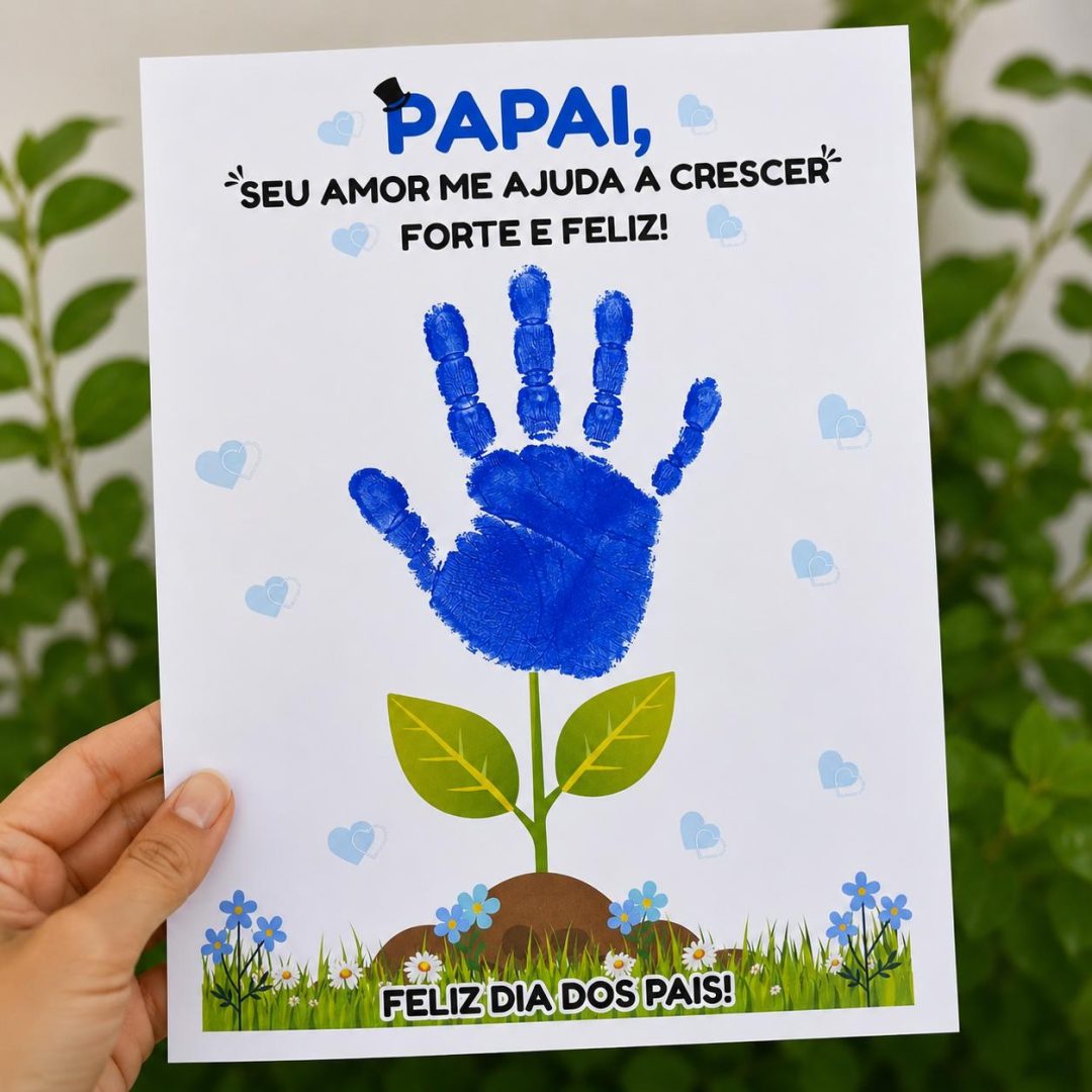 Atividade Dia dos Pais – Papai, Seu Amor Me Ajuda a Crescer Forte e Feliz! 