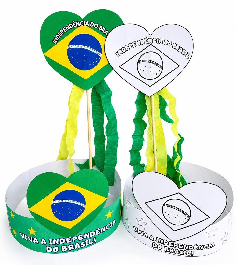 Kit Independência do Brasil - Coroa e Palitoche